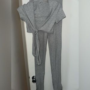 Womens Grey Pants Set. Size Small.